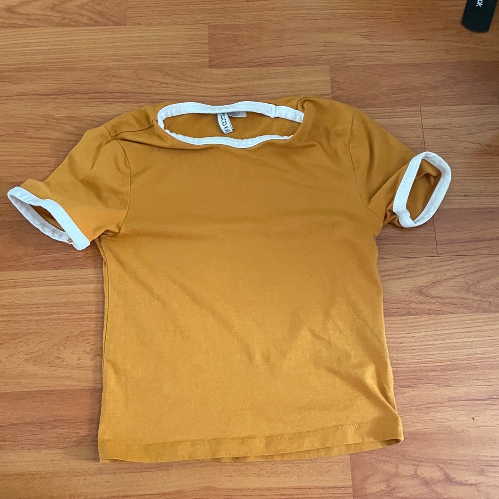 Mustard yellow shirt NWOT